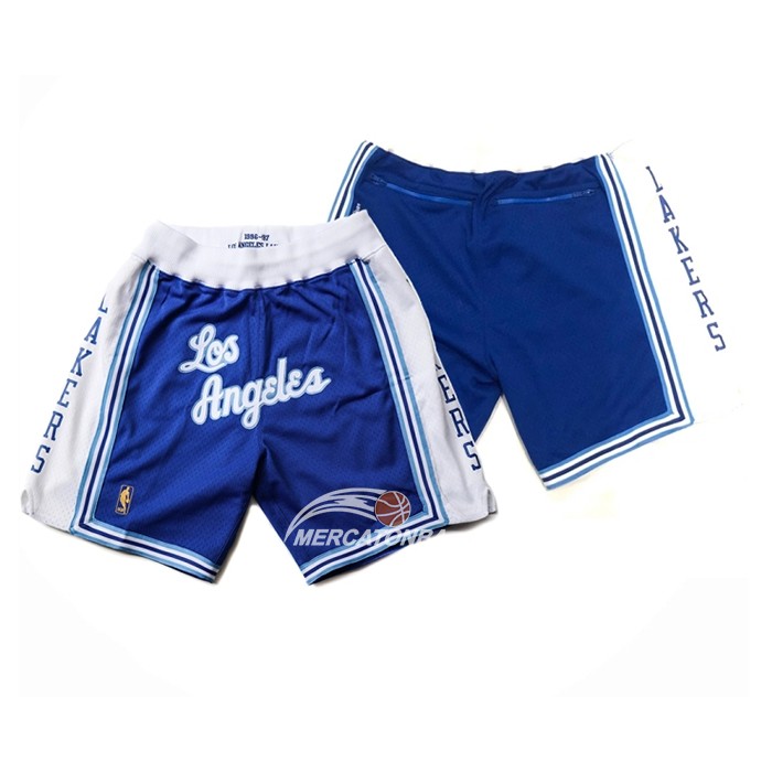 Pantaloncini Los Angeles Lakers Retro Blu